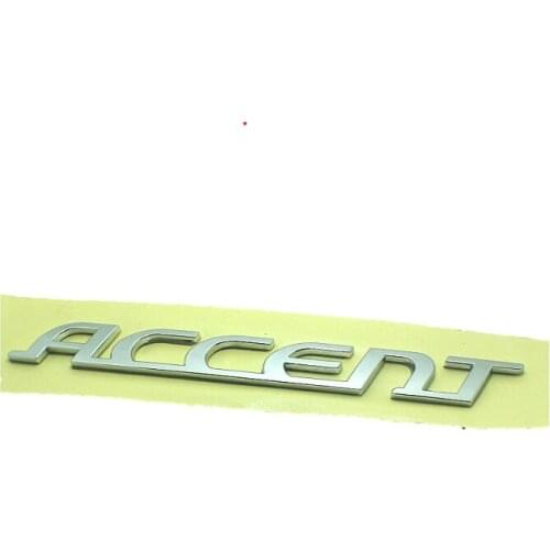 Adapt to modern ACCENTs rear word logo, car logo, English logo, Accent letter logo, auto parts