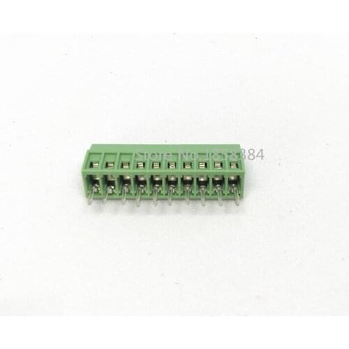Free shipping 50pcs/lot Per Lot Universal 2.54mm Pitch 10 Pin 10 Poles PCB Screw Terminal Block Connector