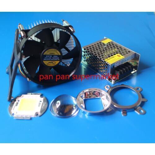 DC12V 20W 30W 50Watt High Power white LED Light + Heatsink+ Driver+LENS