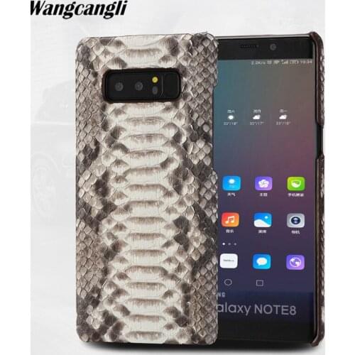 Leather python skin cover back cover For Samsung A52.S20 S21 S9 case python skin high-end custom phone case For Samsung a51 a9