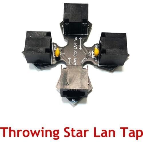 Throwing Star LAN Tap Network Packet Capture Mod 100% Original Replica Monitoring Ethernet Communication Tool Shield RJ45