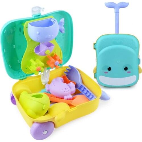 Beach Toys Smooth Great Gifts Plastic Game Trolley Case Beach Toy Hand-eye Coordination Good Material Intellectual Development