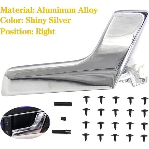 Interior Door Handle Repair Kit Right for Mercedes-Benz X204 GLK W204 C-Class Aluminum Alloy Shiny Silver 2047202663