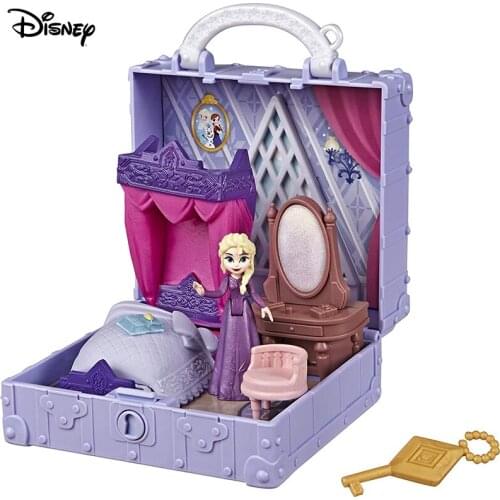 Disney Frozen Pop Adventures Elsa Anna Pop-Up Playset with Handle Including Accessories Frozen Treasure Box Toy for Kids Ages 3