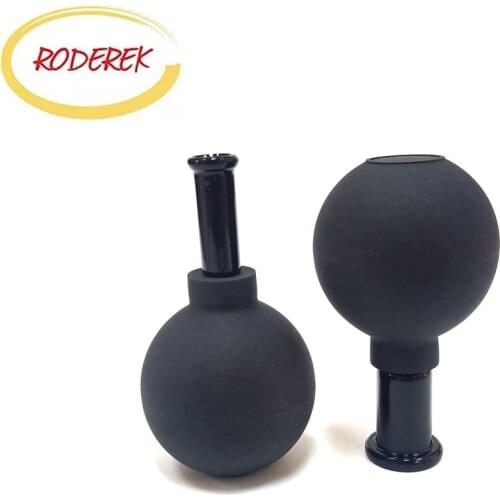 Silicone Cupping Therapy Set Cupping Kit with Gift Box PVC Ball Black Cup Facial Tendon