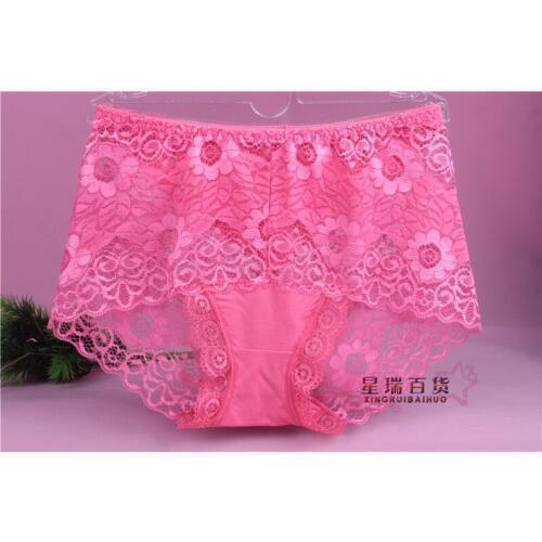 New women sexy lace panties underwear women briefs sexy lingerie knickers bamboo fiber panty 10colors 5pcs/lot free size