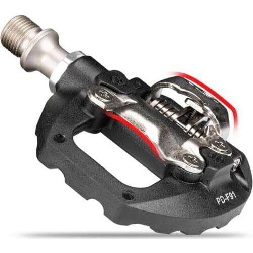 MTB Mountain Bike Single Side Flat/SPD Self-Locking Pedals And SPD Pedal Cleats DU+Pailin Anti Slip Self Lock Designed