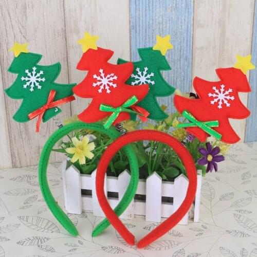 Christmas Headband Santa Xmas Hairband Clasp Headwear Head Hoop Party Hairband Kids Gift