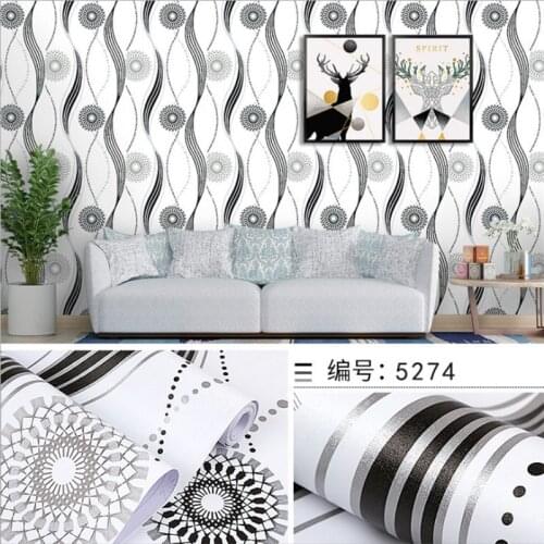 Stripe Self-Adhesive Wallpaper PVC Waterproof Wood Grain Furniture Stickers Living Room Bedroom Cabinet Contact Paper Decor Film