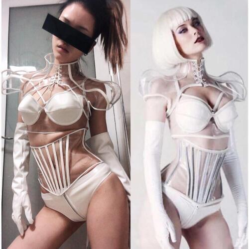 Future Sense Stage Costume Party Festival Outfit Performance Nightclub Beyonce Bodysuit GoGo Dance Costume Roupa Feminina VDB822