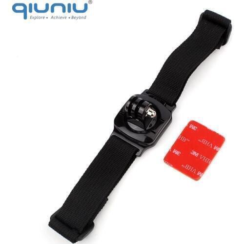 QIUNIU 360 Swivel Head Vented Helmet Strap Mount Adapter for GoPro Hero 6 5 4 3+ 3 for SJCAM for Xiaomi Yi For GoPro Accessories