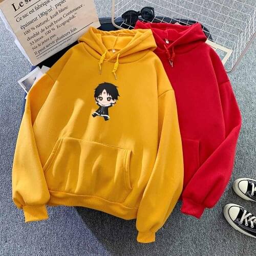 Japanese Ulzzang Hoodie Pullover Women Oversize Loose Streetwear Men Boy Cartoon Sweatshirt Thick Warm Tracksuit Women Clothes