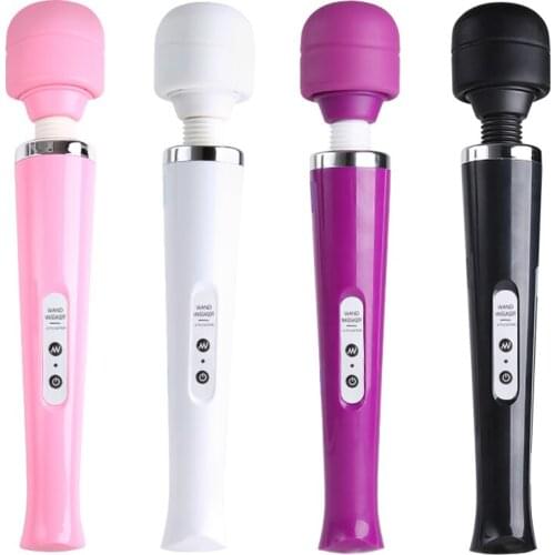 Magic wand massage stick massage USB charging waterproof vibration neck waist massager female adult toy EU plug