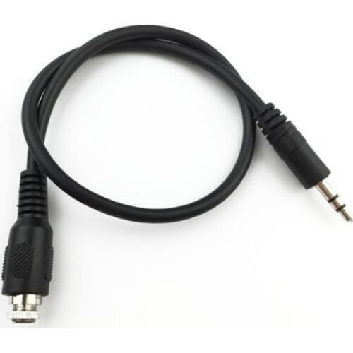 0.3m 3.5mm Stereo Male to Female Headphone Extension Cable Aux Cable Audio Cable Power Line With a Screw Nut