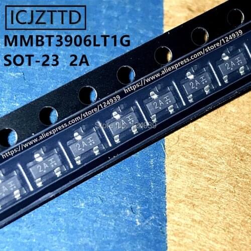100PCS Original MMBT3904LT1G 1AM MMBT3904LT1 MMBT3904 SOT-23 TRANS NPN 40V 0.2A SOT23 MMBT3906LT1G 2A MMBT3906 MMBT3906LT1
