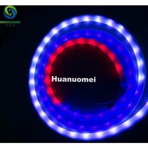 5m DC12V WS2811 led neon pixel light,RGB full color;60leds/m with 20pixels/m;waterproof in milky tube