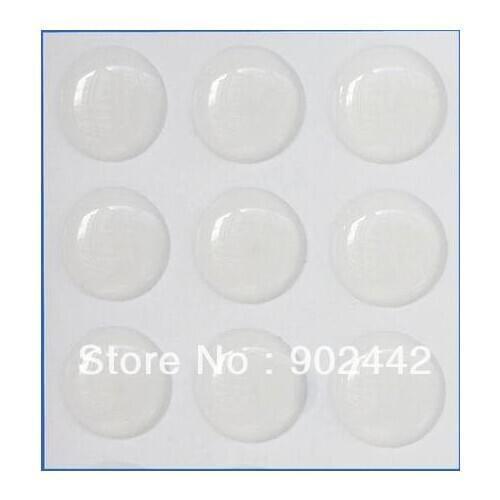 Free Shipping 2000 pcs/Lot 8 mm Round Clear 3D Epoxy Resin Sticker for DIY Crafts Making