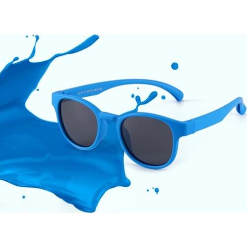 Kids Sunglasses Silicone Polarized Sun Glasses Fashion Outdoor Kids Eyewear UV400 Lens Protection Boy Girl Cute Vintage V8157