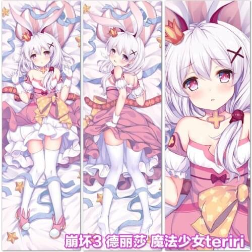 Game Honkai Impact 3 Theresa Apocalypse Loli Girl Hugging Body Dakimakura Pillow Case Otaku Cosplay Long Cushion Cover Gift