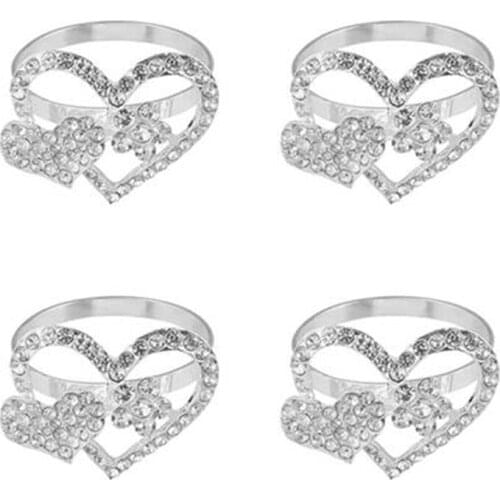 8 Pcs Napkin Ring, Love Napkin Ring Set,Suitable for Valentines Day ,Holiday Parties,Dinner Parties,Wedding Receptions