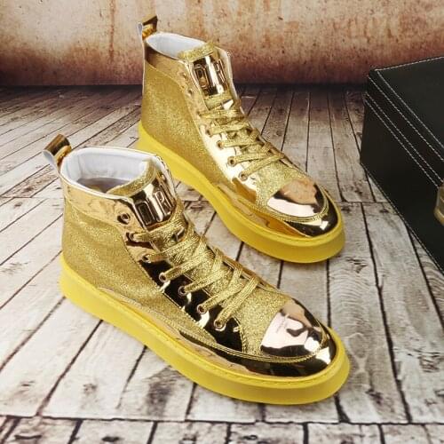 British Luxury Designer Sneakers Men Trendy Casual Flats High Tops Platform Shoes Male Wedding Loafers Tenis Feminino Footwear