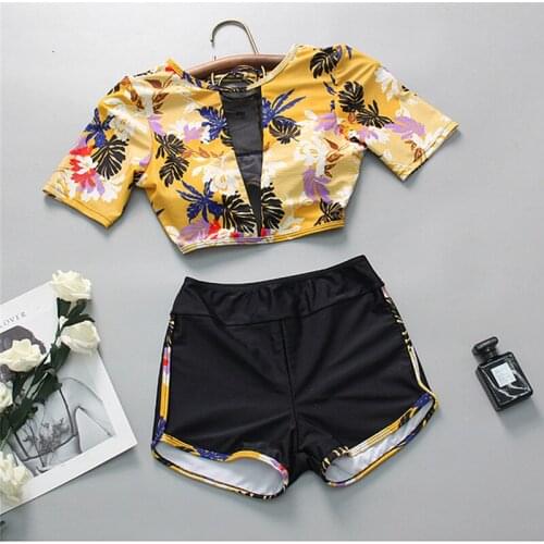 STAERK waist swimsuit women 2021 new split conservative pants two piece sports bathing suit