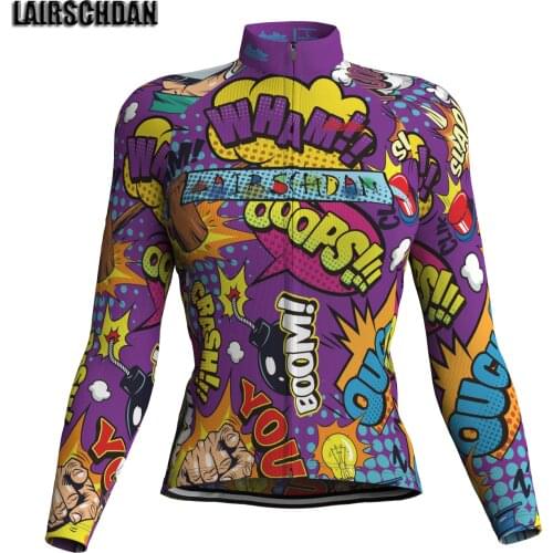 LairschDan 2021 Women Long Sleeve Jersey Retro Cycling Clothing Road Bike Clothes Bicycle MTB Shirt Top Roupa Ciclismo Feminina