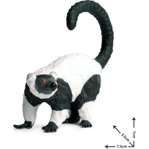 Ruffed Lemur Animal Model Action Figure Orangutan Wild Animal PVC Children Cognitive Toys