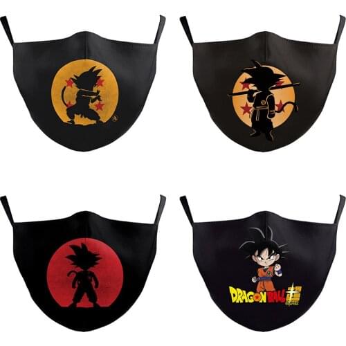 Cartoon Wukong Cotton Cloth Party Mask for Men Halloween Cospaly Street Sports Dust-proof Breathable Adjustable Protection Masks