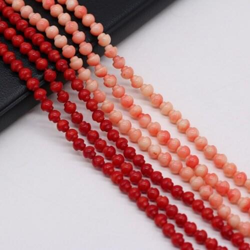Natural Coral Beads Mushroom Shape Coral Loose Beads Necklace Accessories Charms for Jewelry Making Bracelet Earrings Gift