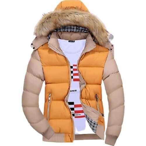 2020 Winter New Mens Parka Jackets Casual Fashion Outerwear Jacket Hat Detachable Warm Thicken Mens Coat High Quality
