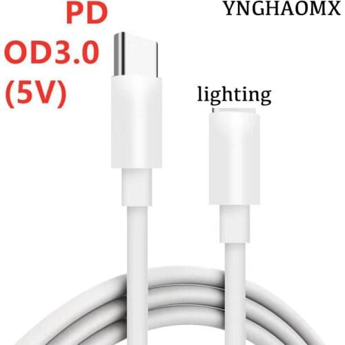 Wholesale 1000pcs/lot white USB C Cable for iPhone 12 11 x 18W PD Fast Charge type-c to Lighting Cable Charger Data Type C Cable