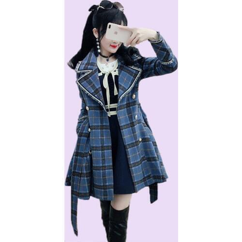 QXWITHQP Womens Blue Coats