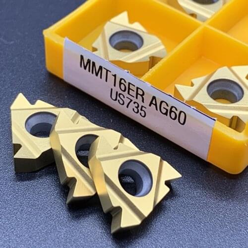 MMT 16ER 16IR AG55 AG60-S VP15/UE6020/US735 Hard Alloy Thread Turning Cutting Tool Milling Cutter CNC Tool