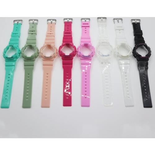 TPU Rubber Watch Band Strap Case for Casio G-shock BABY-G BA-111 BA-110 BA-112 Sports Watchband Womens Belt Wristband w tools