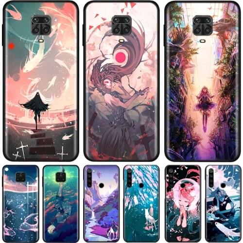 Anime Animation art Silicone Cover For Xiaomi Redmi Note 9 9A 9C 9S Pro Max 8T 8 7 6 5 Pro 5A 4X 4 Prime Phone Case