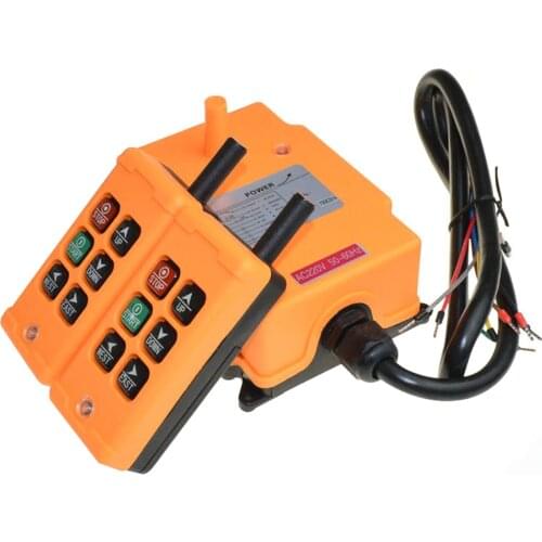 6 Channels 2 Transmitters 1 Speed Control Hoist Crane Radio Remote Control System XH00015
