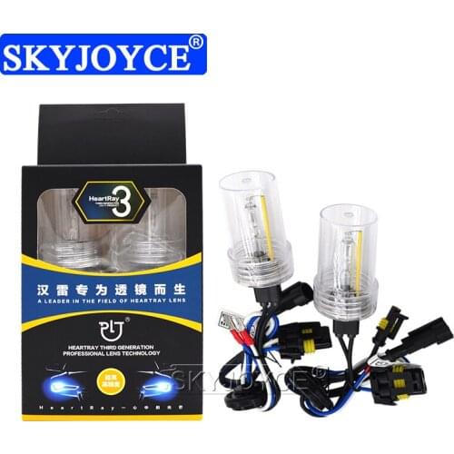 SKYJOYCE Heartray Xenon HID Bulbs 35W H1 4500K H7 H11 9005 HB3 5500K 9006 HB4 D2H 6500K Fast Bright 12V Car Light Xenon Bulb