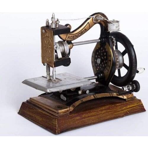 Antique old-fashioned sewing machine model, antique furniture, bar, cafe, creative little ornament crafts 3