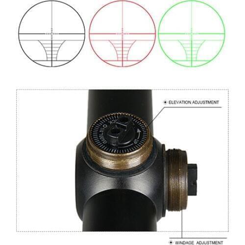 PPT Tactical accessories hunting scopes optical weapon sights 3-9x40E Red Green Illuminated Rifle Scope airsoft GZ1-0193