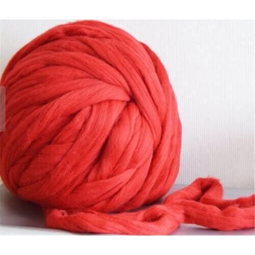 100% wool Thick Chunky Yarn Soft Merino Wool Yarn DIY Bulky Arm Knitting Wool Roving