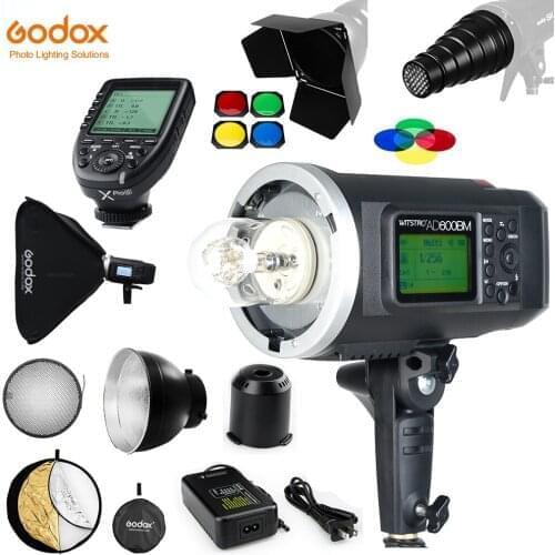 Godox AD600B 600Ws TTL GN87 1/8000 HSS Bowens Mount Outdoor Flash with XPRO TTL Trigger,32"X32"Softbox,Barn door,Conical Snoot