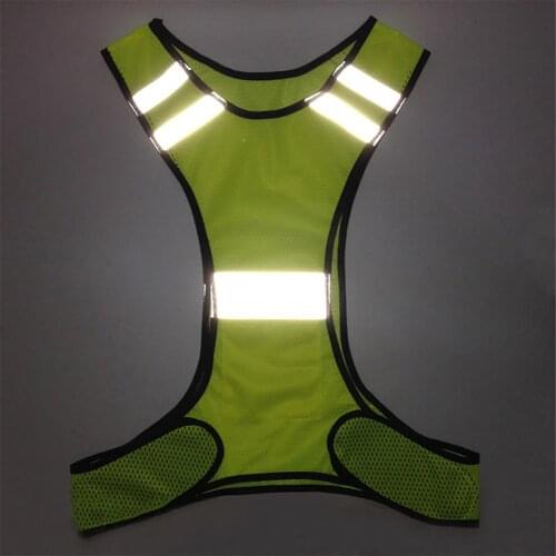 Bike Safe Reflective Vest Highlight Reflective Straps Night Running Clothing Vest Adjustable Safety Vest Elastic Band Uniforms