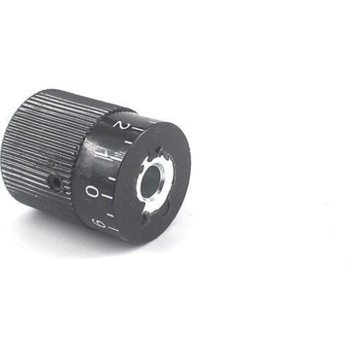 M6/M8/M10/M12 Rotary Knob Handle Digit Fine Tuning Knob Black Plastic Machinery Handle Wheel Lever