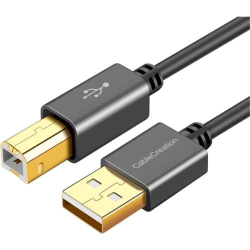 High quality USB printer cable connection cable square port printing line USB2.0 data line, suitable for USB printing equipment