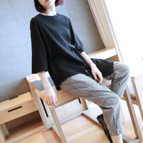 Runway Tshirts Cotton Women Half Sleeve Loose 100% Cotton High Quality Black White Shirts Woman Sheer T Shirts Women 2020 Summer