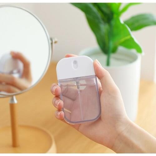 1/2/3PCS Portable Traveling Refillable Bottle Clear Hand Sanitizer Alcohol Perfume Holder Mini Spray Empty Bottle Home 50ML