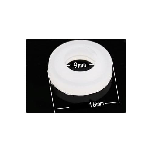 10x Silicone Washer Shoulder Bulge Sealing Flange Gaskets Spacer for Downspout Downpipe Faucet OD18mm ID 9mm 18x9mm