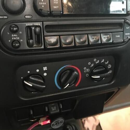 3PCS for Jeep Wrangler 99-06 Dodge Ram 99-03 AC Heater Air Conditioner Climate Control Switch Knobs Buttons 5011218AC