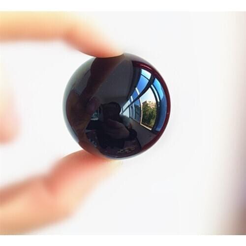 40mm Black Feng Shui K9 Crystal Glass Ball Collection for Home Decorative Birthday Gifts Smooth Asia Black Stone Crafts